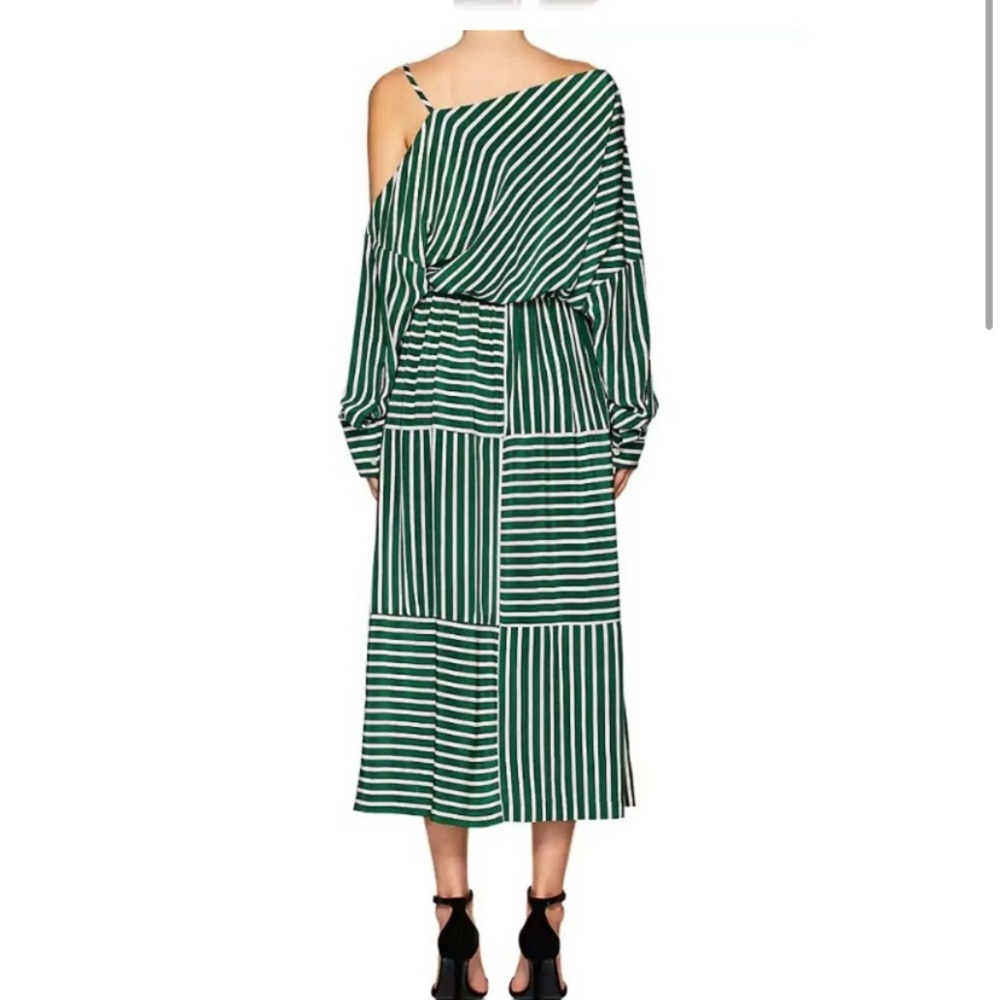 robert rodriguez stripe dress green